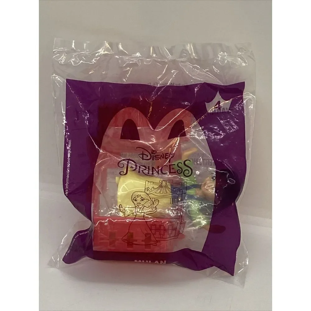Disney Princess #4 Mulan McDonalds Happy Meal Toy 2021 Unopened Bag